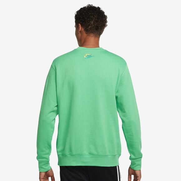 Nike Sportswear French Terry Essentials Crew Neck Sweatshirt Light Green Small - Picture 2 of 15